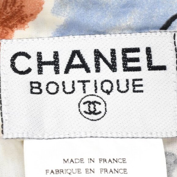 Authentic CHANEL Vintage 1995 CC Halter Neck Comic Print Swimsuit Flare Dress - Picture 7 of 8